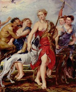 Artemis, die griechische Göttin der Jagd, des Mondes, der Gebärendenen und der Mütter und Kinder