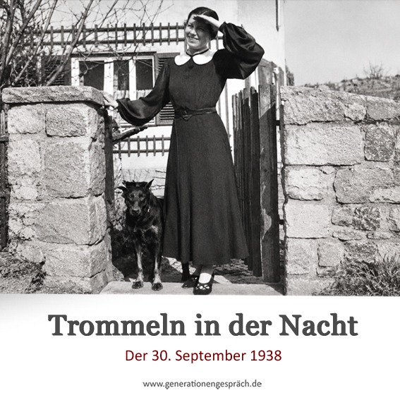 Ilse in Aussig – eine Zeitzeugin des Münchner Abkommens Ilse als junge Frau vor ihrem Elternhaus in Aussig in den frühen 1930er Jahren