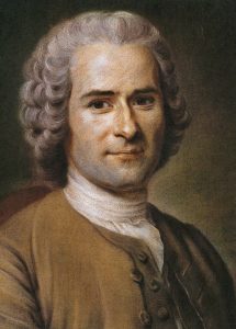 Porträt von Jean-Jacques Rousseau