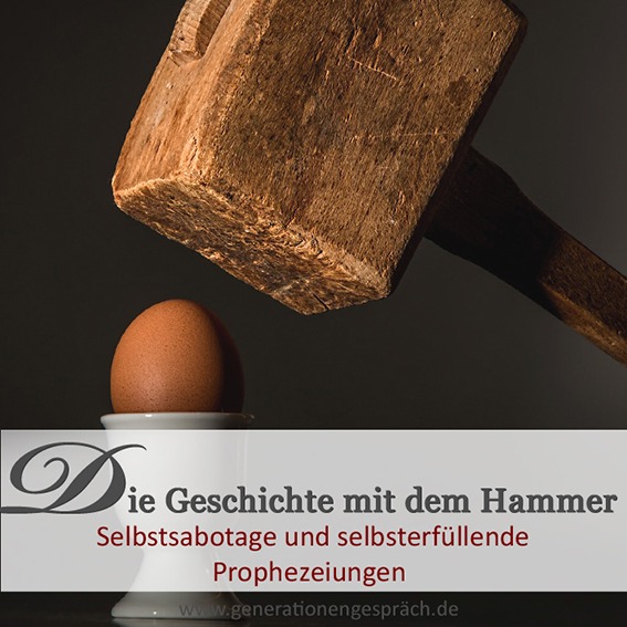 Geschichte mit dem Hammer: Wie wir uns selbst sabotieren Paul Watzlawicks Geschichte mit dem Hammer zeigt, wie Selbstsabotage, Projektion und selbsterfüllende Prophezeiungen entstehen