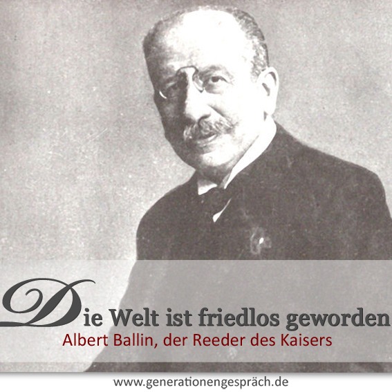 Albert Ballin – Der „Reeder des Kaisers“ aus Hamburg Albert Ballin, Generaldirektor der HAPAG und enger Vertrauter Kaiser Wilhelms II.