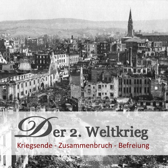 2. Weltkrieg: Kriegsende, Zusammenbruch und Befreiung – Heilbronn 1945 Zerstörungen in Heilbronn nach dem Kriegsende 1945 – historisches Foto zum 2. Weltkrieg.
