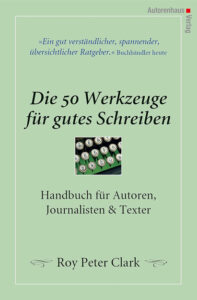 Buchempfehlung Die 50 Werkzeuge für gutes Schreiben Generationengespräch