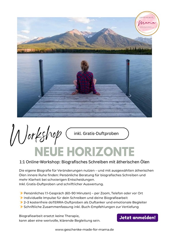 Biografie und ätherische Öle - Workshop und Beratung fürs biografische Schreiben