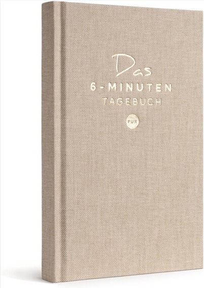 6 Minuten Tagebuch für Erwachsene Dankbarkeitstagebuch für einfaches Tagebuch schreiben und Journaling Einstieg