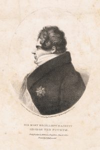 George IV von England Lithographie 1821