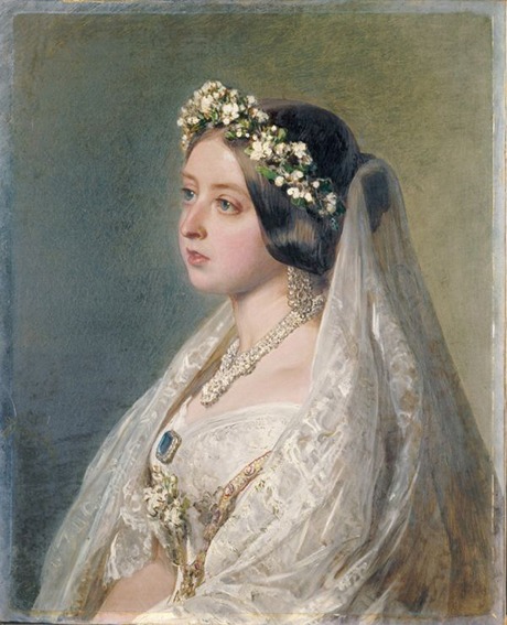 Queen Victoria 1847 – Porträt von Franz Xaver Winterhalter | Generationengespräch Queen Victoria im Jahr 1847 gemalt von Franz Xaver Winterhalter