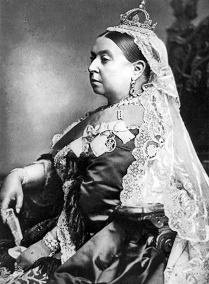 Queen Victoria Thronjubiläum 1887 Großmutter Kaiser Wilhelm II | Generationengespräch Queen Victoria am Tag ihres goldenen Thronjubiläums 1887, fotografiert von Alexander Bassano