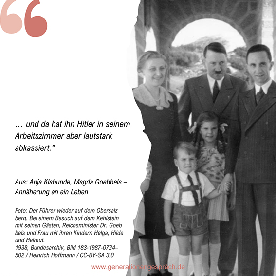 Magda und Joseph Goebbels Der Bock von Babelsberg Generationengespräch