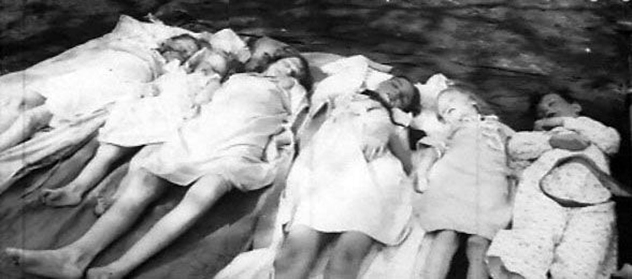 Die sechs getöteten Kinder von Magda und Joseph Goebbels im Mai 1945