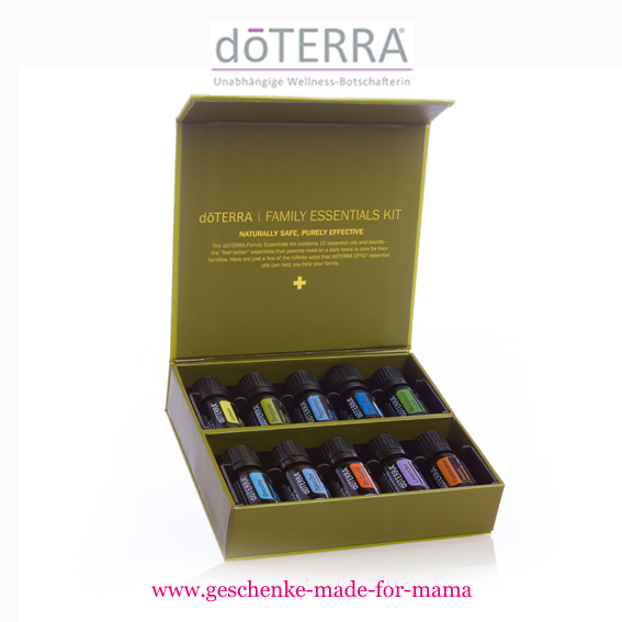 Doterra Family Essentials Kit mit 10 ätherischen Ölen und Ölmischungen, die in keiner Hausapotheke fehlen sollten
