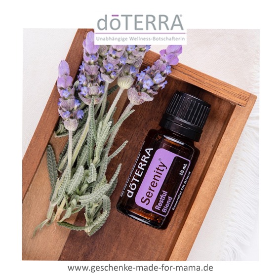 doTERRA Serenity 15 ml – ätherische Ölmischung für Entspannung und Schlaf | Generationengespräch doTERRA Serenity 15 ml Erholungsmischung für Ruhe, Stressabbau und besseren Schlaf im Shop Geschenke made for Mama