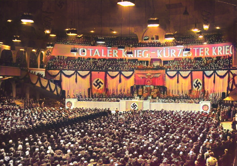 Goebbels Sportpalastrede Februar 1943 Hitlers Krieg Der totale Krieg 1943 Generationengespräch