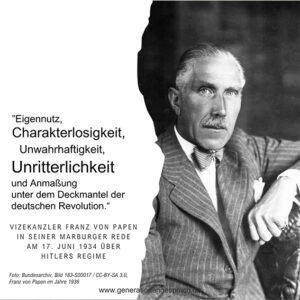 Franz von Papen Marburger Rede Deutschland 1934 Generationengespräch